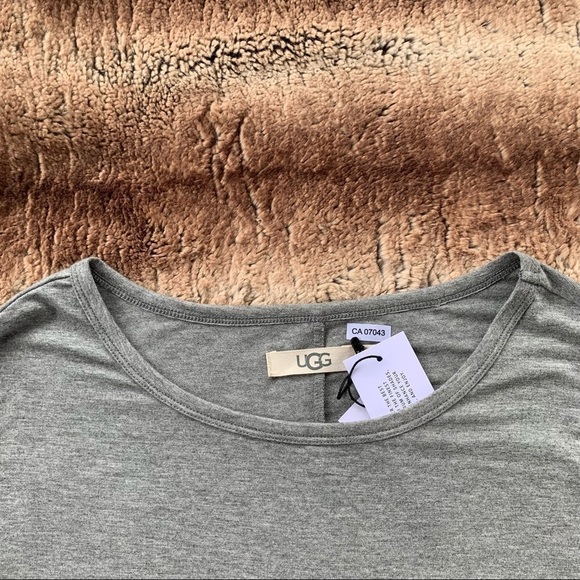 Ugg Marisol Grey 3/4 Sleeve Top - Picture 4 of 9